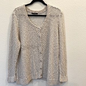 NIC + ZOE Gray Cardigan 2X